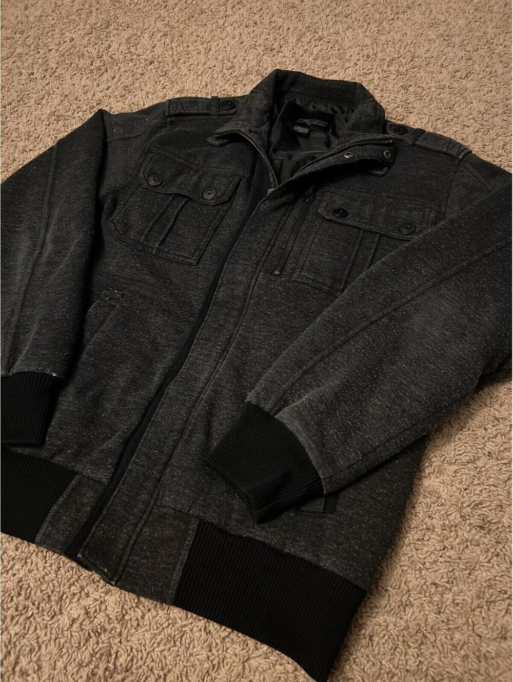Vintage Fox Racing Black Zip-Up Jacket Men’s Size M Y2K/Grunge